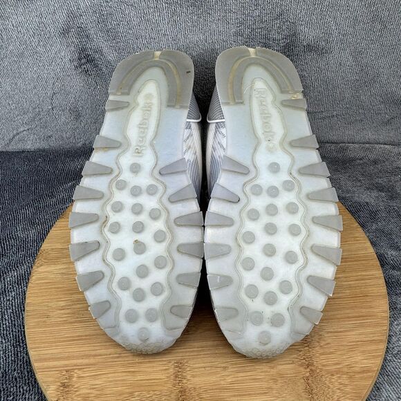 Reebok Classic Leather Shoes Mens Size 10.5 Gray Neon Concept Sample 005 EH1036 - Picture 9 of 11